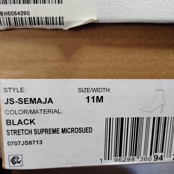 Jessica Simpson Womens Semaja Faux Suede Booties Black 11 Medium (B,M) - Picture 8 of 8